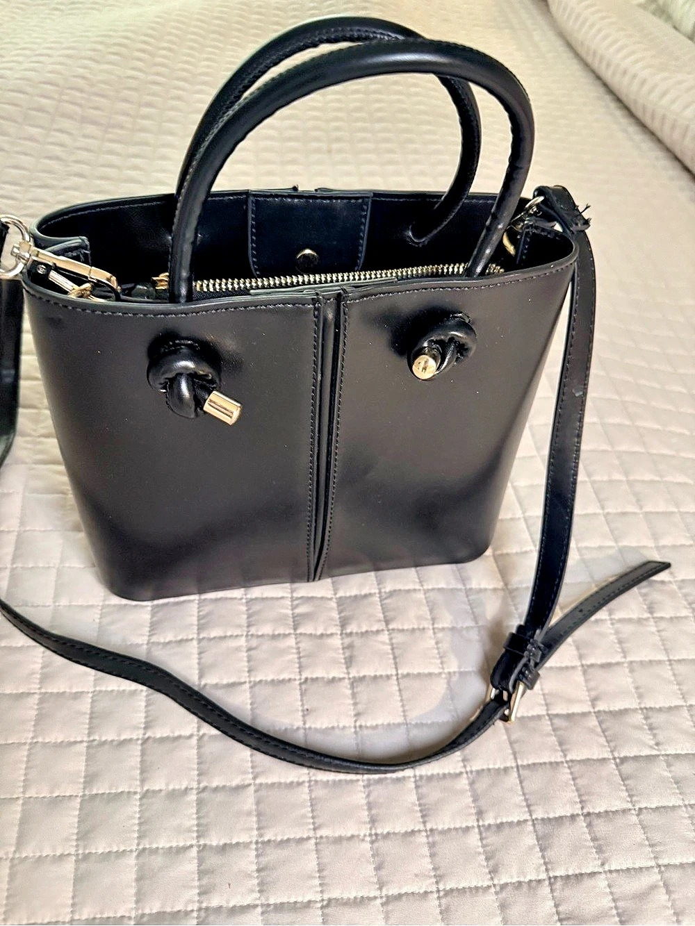 Zara Black crossbody/Tote Bag Like New